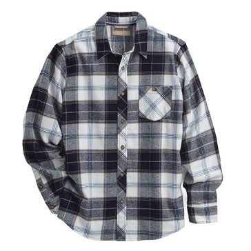 Distortion Men's Long Sleeve Plaid Flannel Shirt