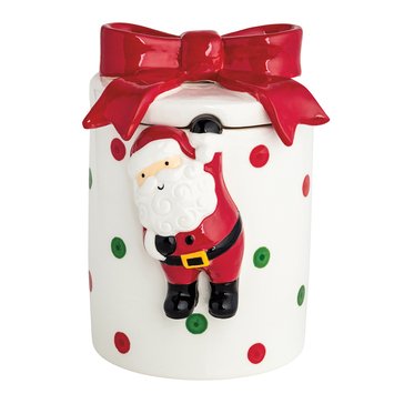 Mud Pie Bow Santa Cookie Jar