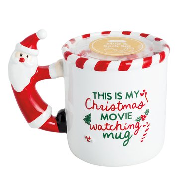 Mud Pie Christmas Movie Watch Sock Mug