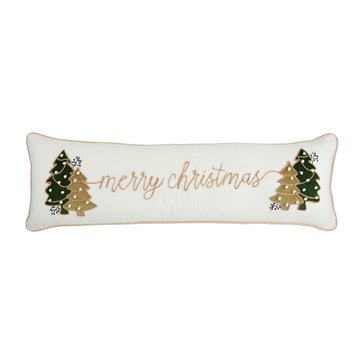 Mud Pie Velvet Applique Christmas Pillow