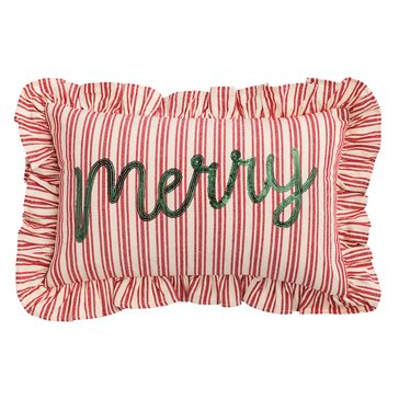 Mud Pie Merry Christmas Sequin Pillow