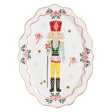 Mud Pie Christmas Nutcracker Small Platter
