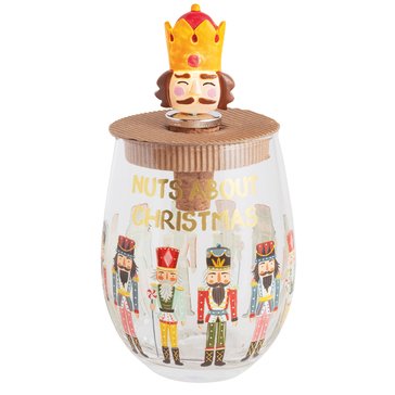 Mud Pie Nuts Light Up Stopper Glass