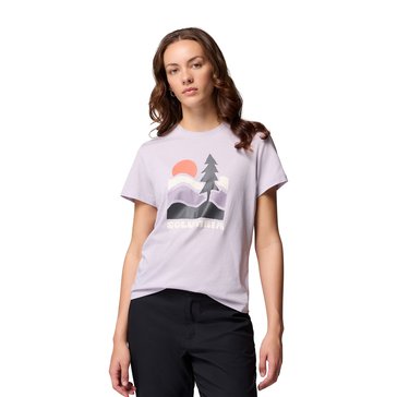 Columbia Women's Ruby Springs Graphic Fitted Short Sleeve Tee