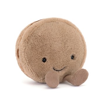 JellyCat Amuseables Mona Macaron Chocolate Plush