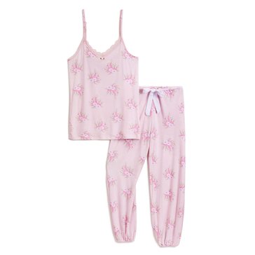 Shabby Chic Women's Rayon Span Cami Pant Set