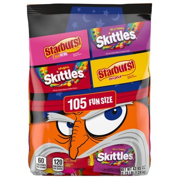 Mars Halloween Fun Size Sugar Variety, 105-Count