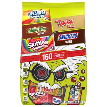 Mars Halloween Chocolate Sugar Variety, 160-Count