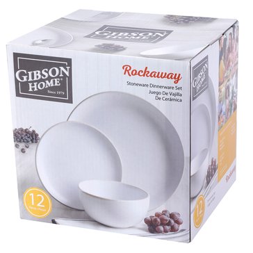 Gibson Home Rockaway 12-Piece Dinnerware Set
