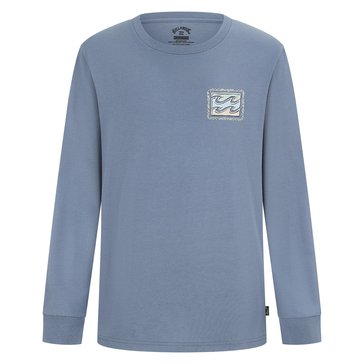 Billabong Little Boys' Long Sleeve Crayon Wave Tee