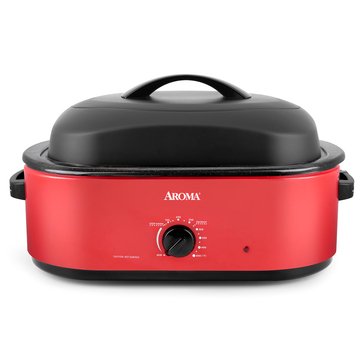 Aroma 18-Quart Roaster Oven With High-Dome Lid
