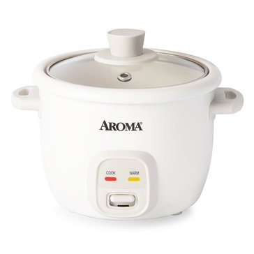 Aroma 4-Cup Rice Cooker With Steaming Tray