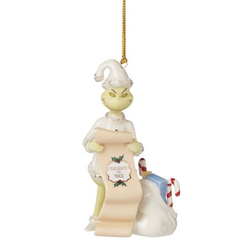 Lenox Grinchs List Ornament
