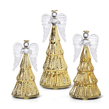 Lenox Lit Angel Figurine, Set of 3