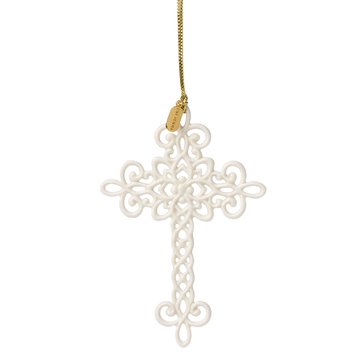 Lenox 2025 Snow Fantasies Cross Ornament