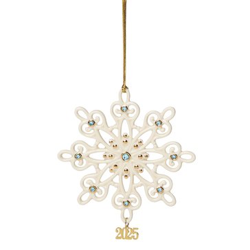 Lenox 2025 Annual Gemmed Snowflake Ornament