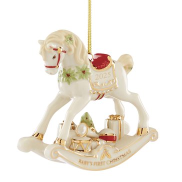 Lenox 2025 Vintage Rocking Horse Ornament