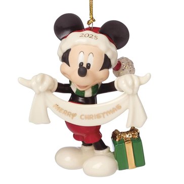 Lenox 2025 Merry Christmas Mickey Ornament