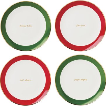 Lenox Scalloped Tidbit Plates, Set of 4