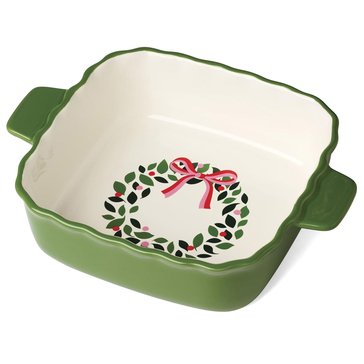 Lenox Evergreen Square Scalloped Baker