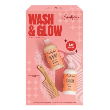 SheaMoisture Wash And Glow Hair Care Gift Set