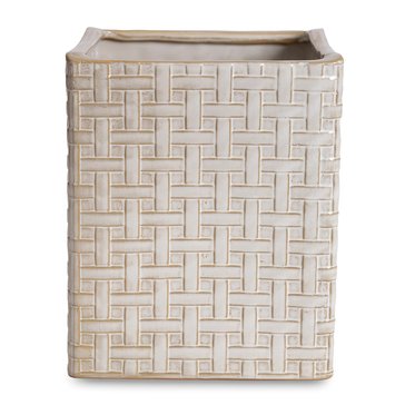 Kassatex Cane Ceramic Waste Basket
