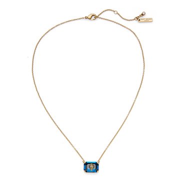 Kurt Geiger Emerald Cut Short Pendant Necklace