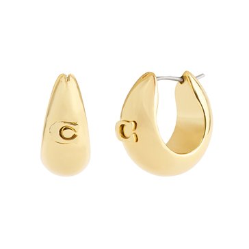 Coach C Sculpted Hoop Earrings