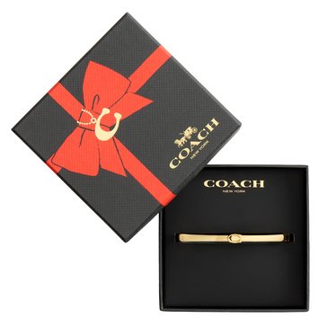 Coach Boxed C Hinged Bangle