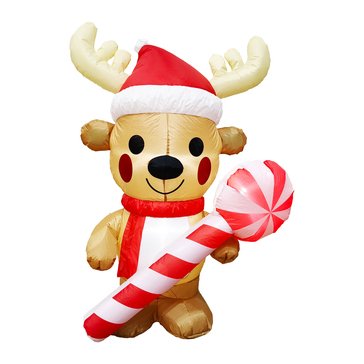 HKS Global Resources Christmas Reindeer with Lolipop Inflatable