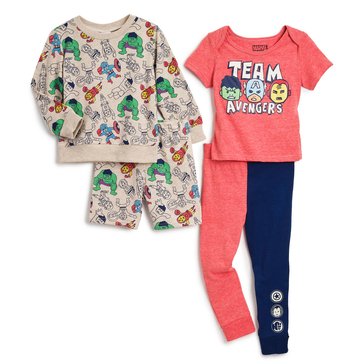 Avengers Toddler Boys' Pant Short Set, 4-Piece