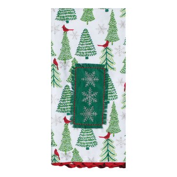 Kay Dee Woodland Walk Snowflake Kitchen Towel