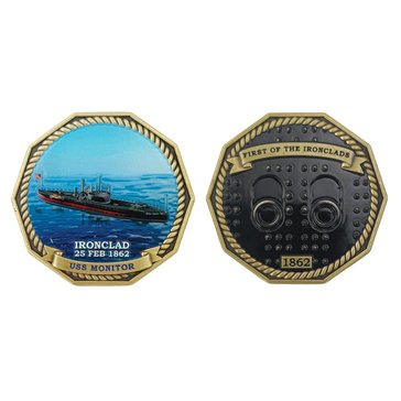 Navy Pride USN 250th Dominance At Sea USS Monitor Coin