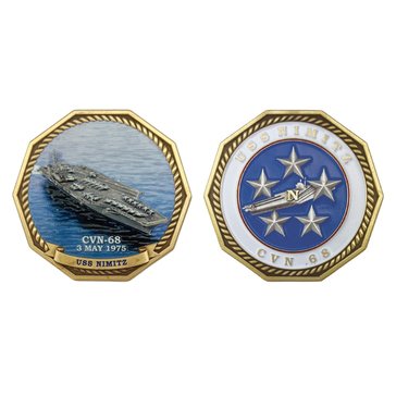 Navy Pride USN 250th Dominance At Sea USS Nimitz CVN-68 Coin