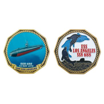 Navy Pride USN 250th Dominance At Sea USS Los Angeles SSN-688 Coin