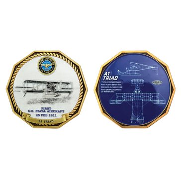 Navy Pride USN 250th Naval Air Superiority A-1 Triad Coin
