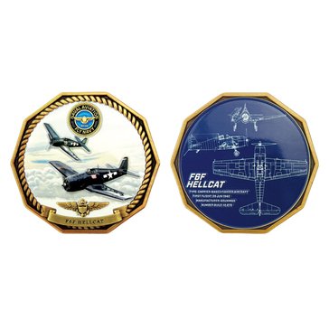Navy Pride USN 250th Naval Air Superiority F6F HellcAt Coin
