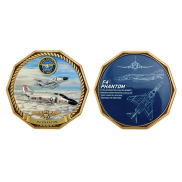Navy Pride USN 250th Naval Air Superiority F-4 Phantom Coin