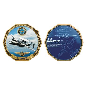 Navy Pride USN 250th Naval Air Superiority E-2 Hawkeye Coin