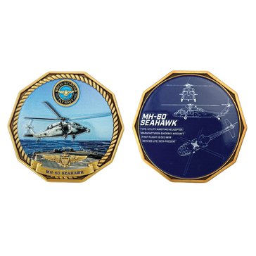 Navy Pride USN 250th Naval Air Superiority MH-60 Seahawk Coin