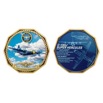 Navy Pride USN 250th Naval Air Superiority C-130 Super Hercules Coin