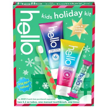 hello Kids Holiday Oral Care Kit