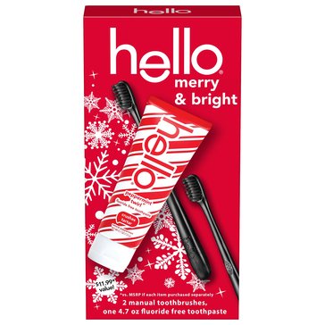 hello Merry and Bright Oral Care Set