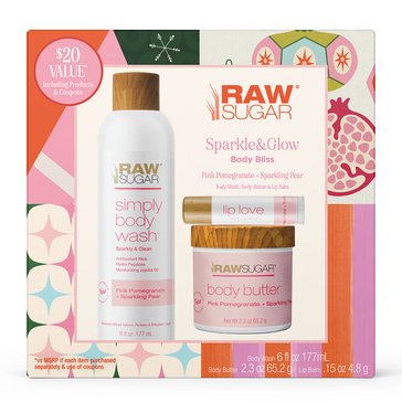 Raw Sugar Sparkle Glow Body Bliss Gift Set