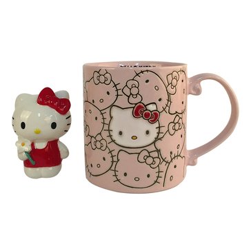Blue Sky Hello Kitty Repeat Wrap Mug and Figurine Gift Set