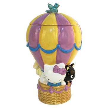 Blue Sky Hello Kitty and Chococat Hot Air Baloon Cookie Jar