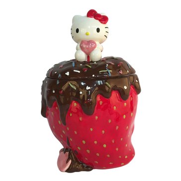 Blue Sky Hello Kitty Chocolate Strawberry Cookie Jar
