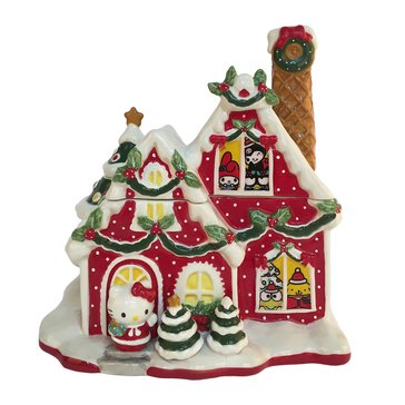 Blue Sky Hello Kitty and Friends Gingerbread House Cookie Jar