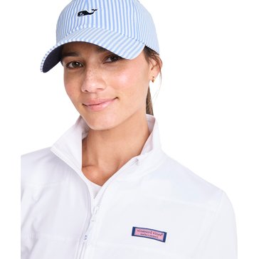 Vineyard Vines Women's Harbor Seersucker Baseball Hat