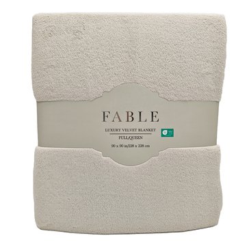 Fable Solid Velvet Blanket